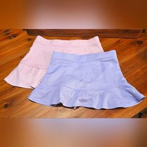 Girls Athletic skirts- pink small and purple xsmall